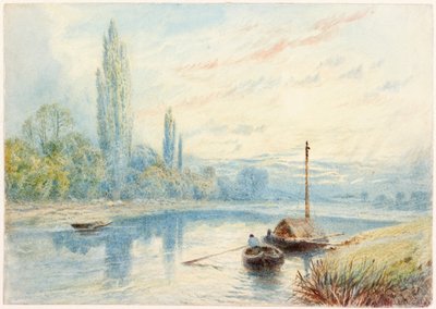 River Scene by Myles Birket Foster